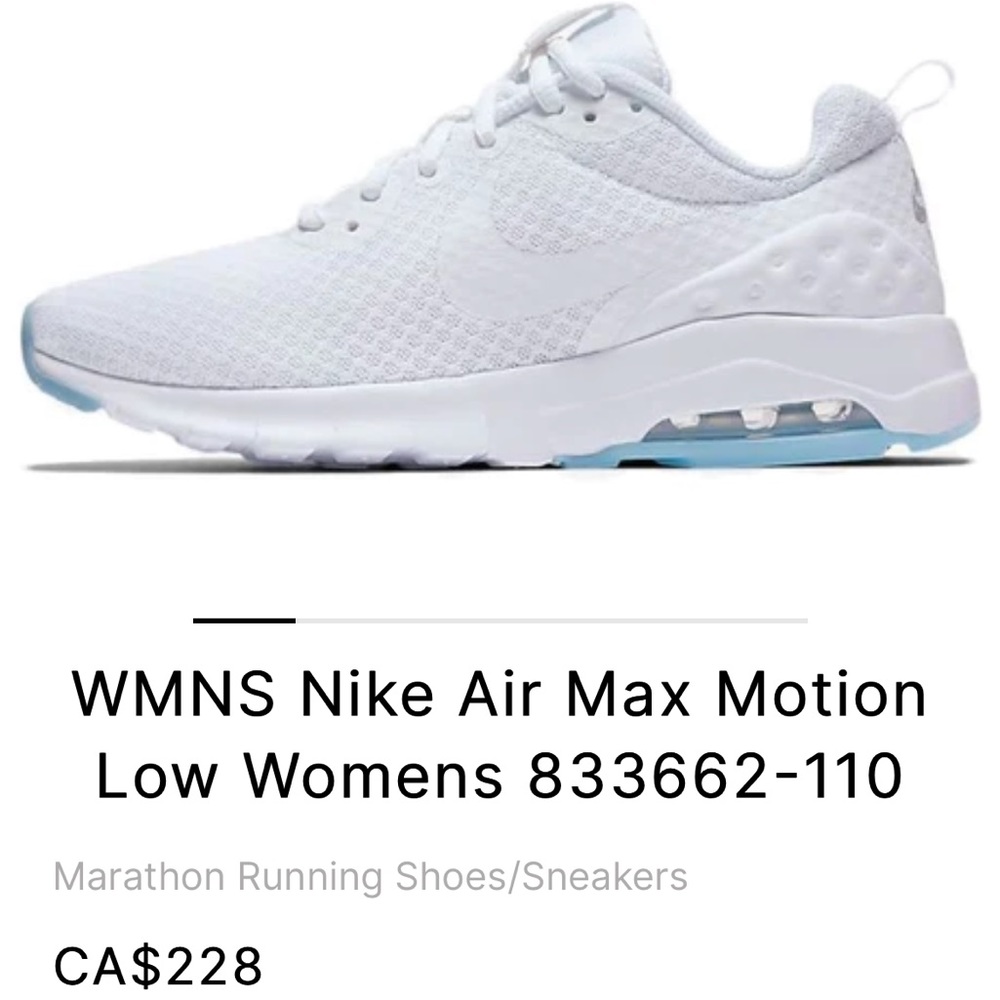White Nike walking sneakers